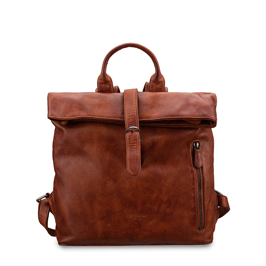 Рюкзак Dr.Koffer из натуральной кожи светло-коричневый