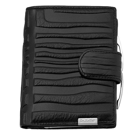 Кошелек Dr.Koffer из натуральной кожи черный