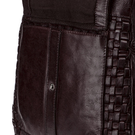 Рюкзак Dr.Koffer из натуральной кожи темно-коричневый