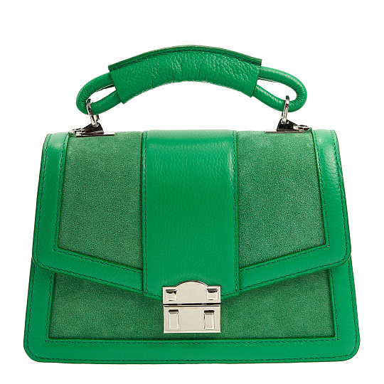 Женская сумка Dr. Koffer из натуральной кожи зеленая