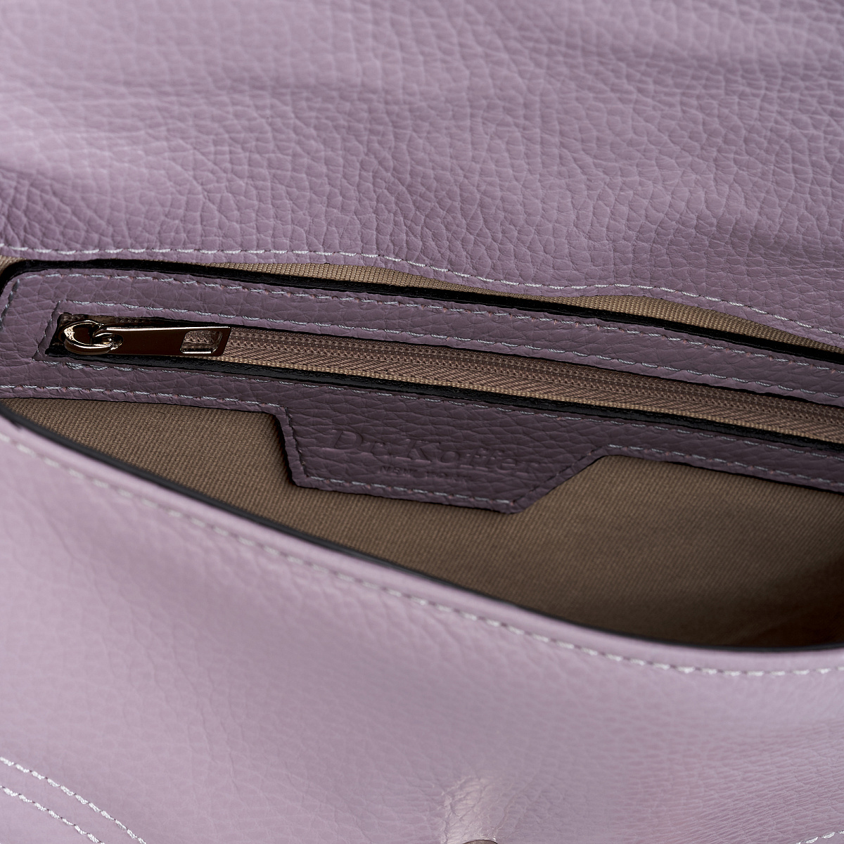 Женская сумка Dr. Koffer из натуральной кожи фиолетовая