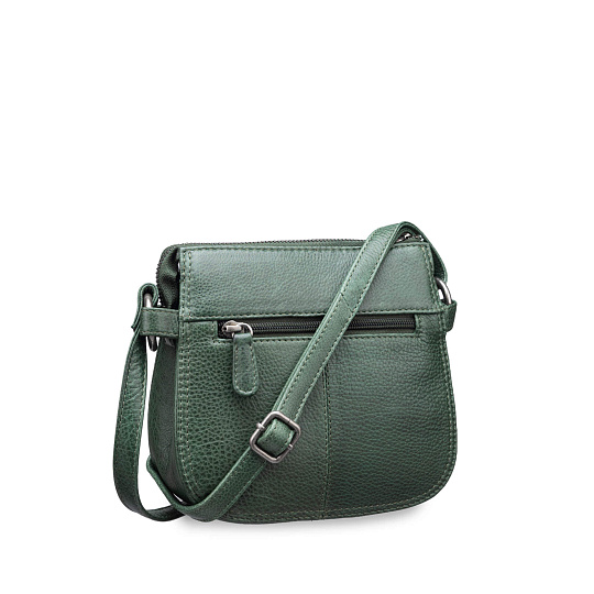 Женская сумка Dr.Koffer из натуральной кожи зеленая