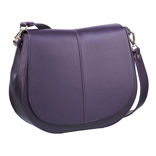 Женская сумка  Dr. Koffer из натуральной кожи фиолетовая