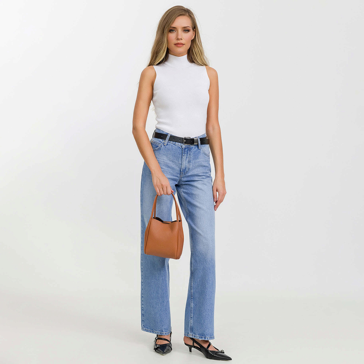 Женская сумка Dr.Koffer из натуральной кожи коричневая