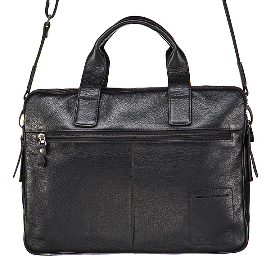 Черная мужская сумка на двух ручках Dr.Koffer B402367-01-04