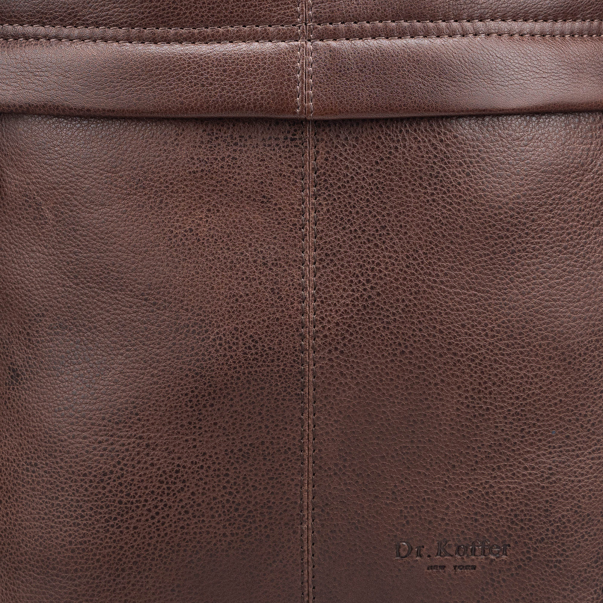 Рюкзак Dr.Koffer из натуральной кожи темно-коричневый