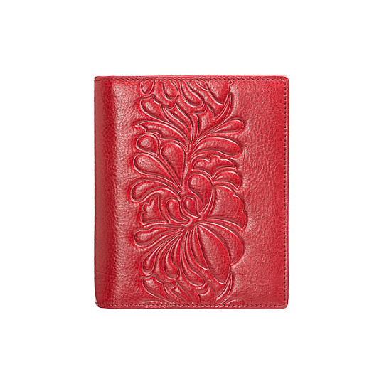 Визитница Dr.Koffer из натуральной кожи бордовая