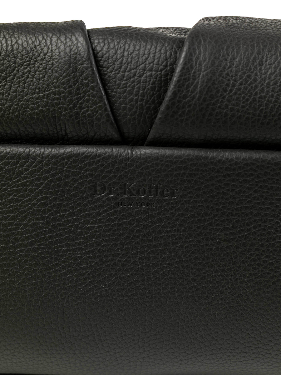 Женская сумка Dr.Koffer из натуральной кожи серая