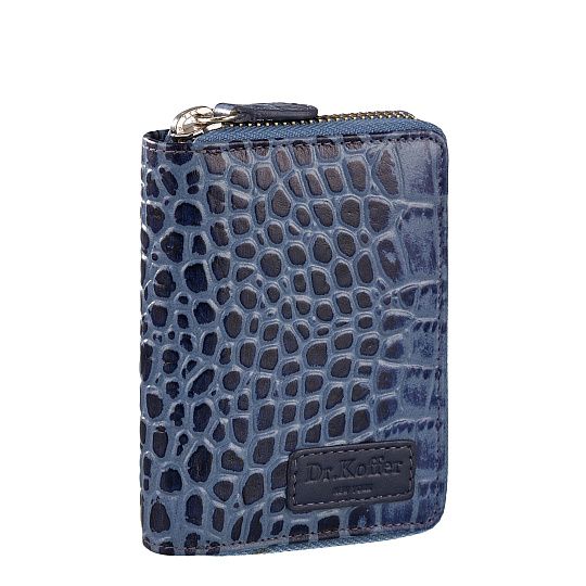 Ключница Dr.Koffer из натуральной кожи синяя