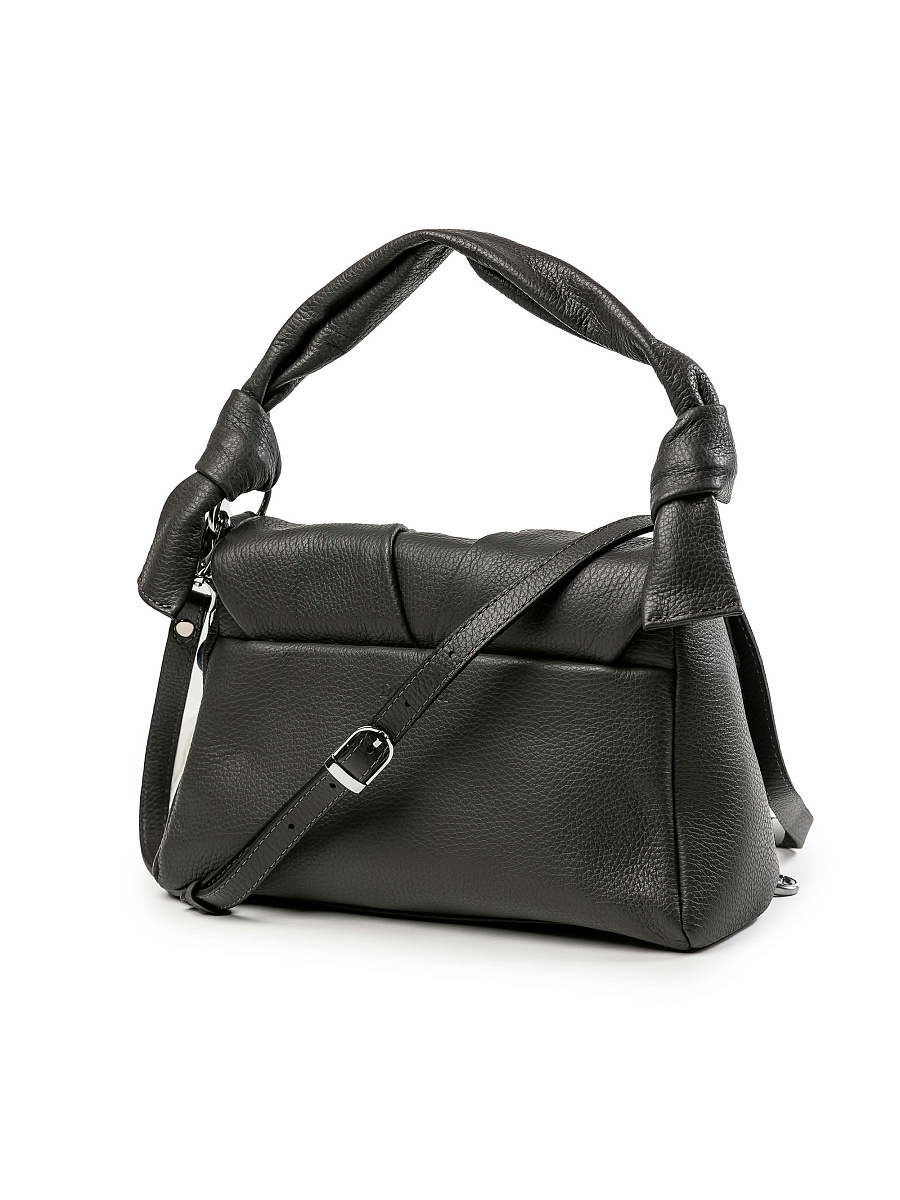 Женская сумка Dr.Koffer из натуральной кожи серая