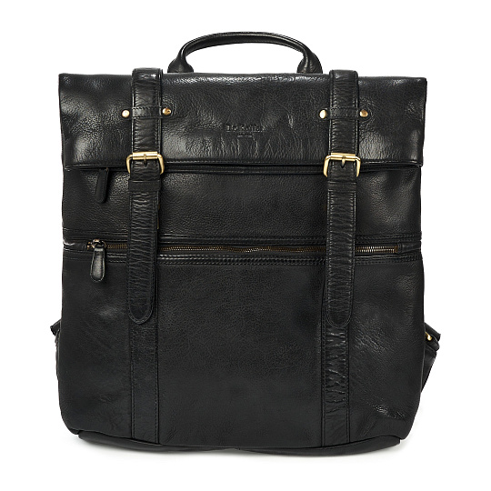 Рюкзак Dr.Koffer из натуральной кожи черный