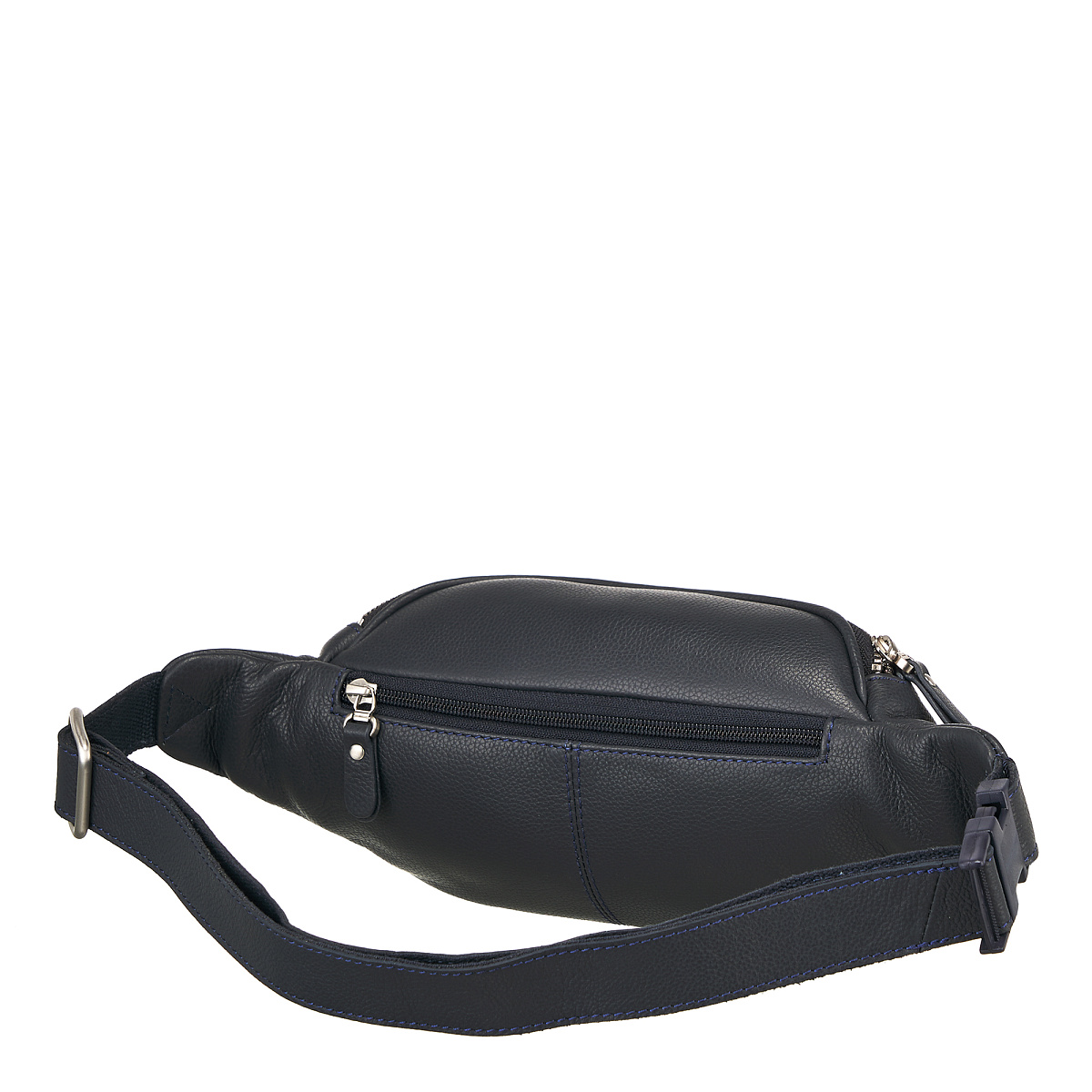 Сумка на пояс Dr. Koffer из натуральной кожи синяя