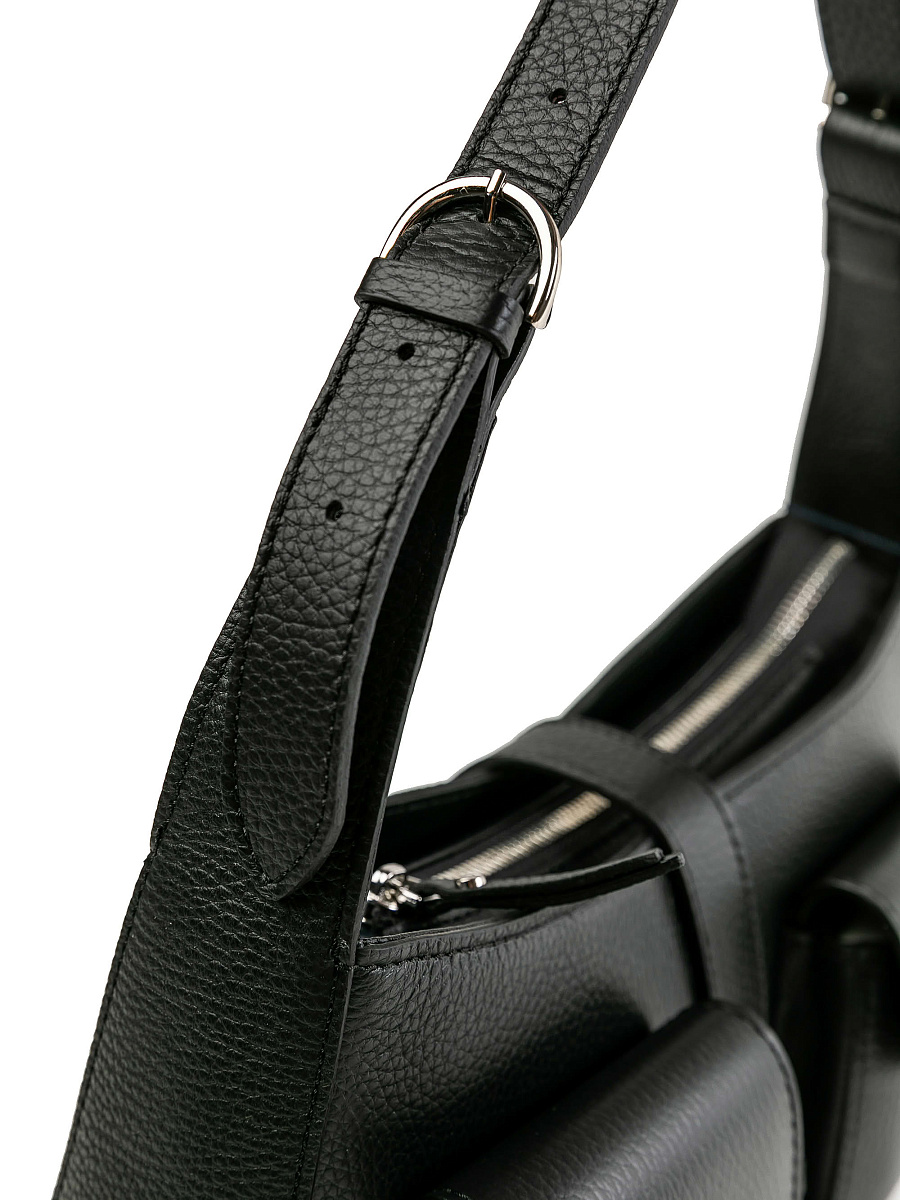 Женская сумка Dr.Koffer из натуральной кожи черная