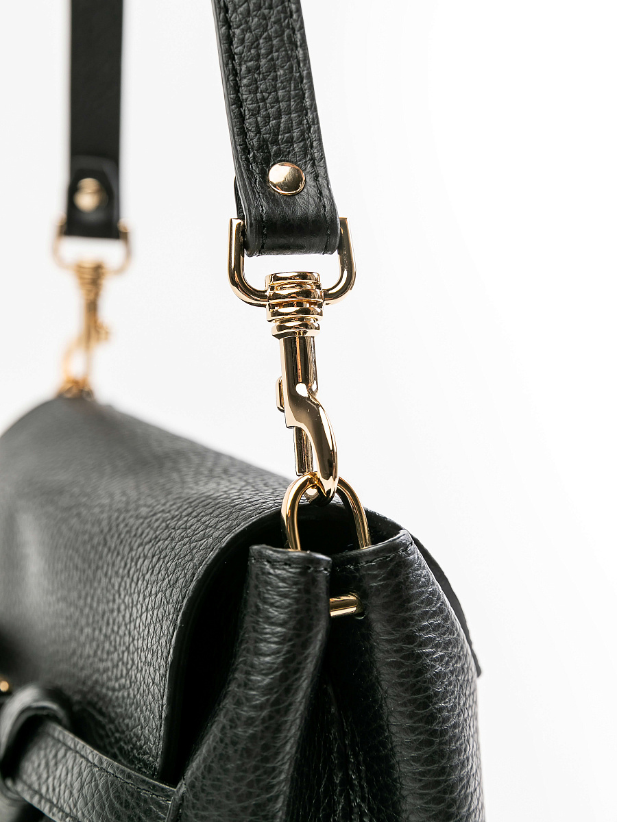 Женская сумка Dr.Koffer из натуральной кожи черная