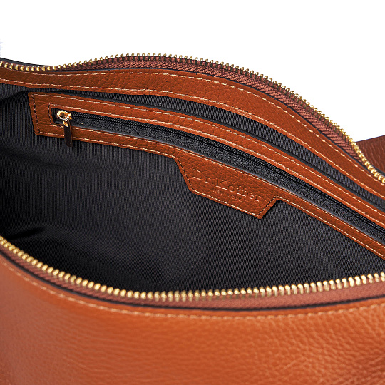 Женская сумка Dr. Koffer из натуральной кожи коричневая