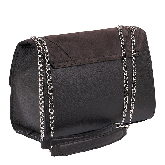 Женская сумка Dr. Koffer из натуральной кожи серая