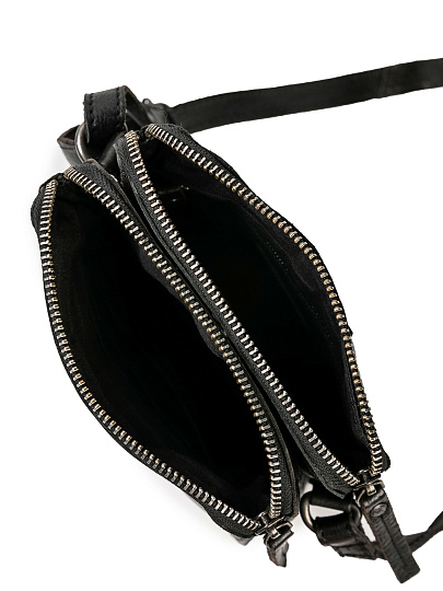 Сумка через плечо Dr.Koffer из натуральной кожи черная