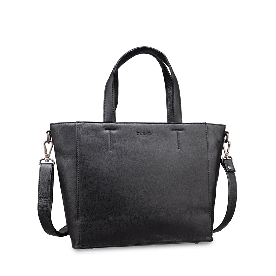 Женская сумка Dr.Koffer из натуральной кожи чёрная