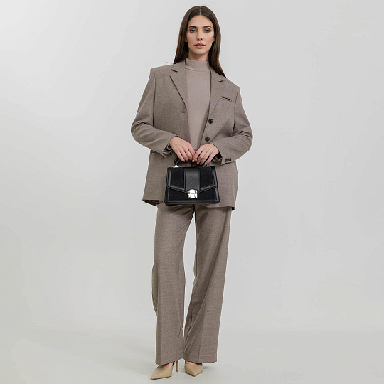 Женская сумка Dr. Koffer из натуральной кожи черная