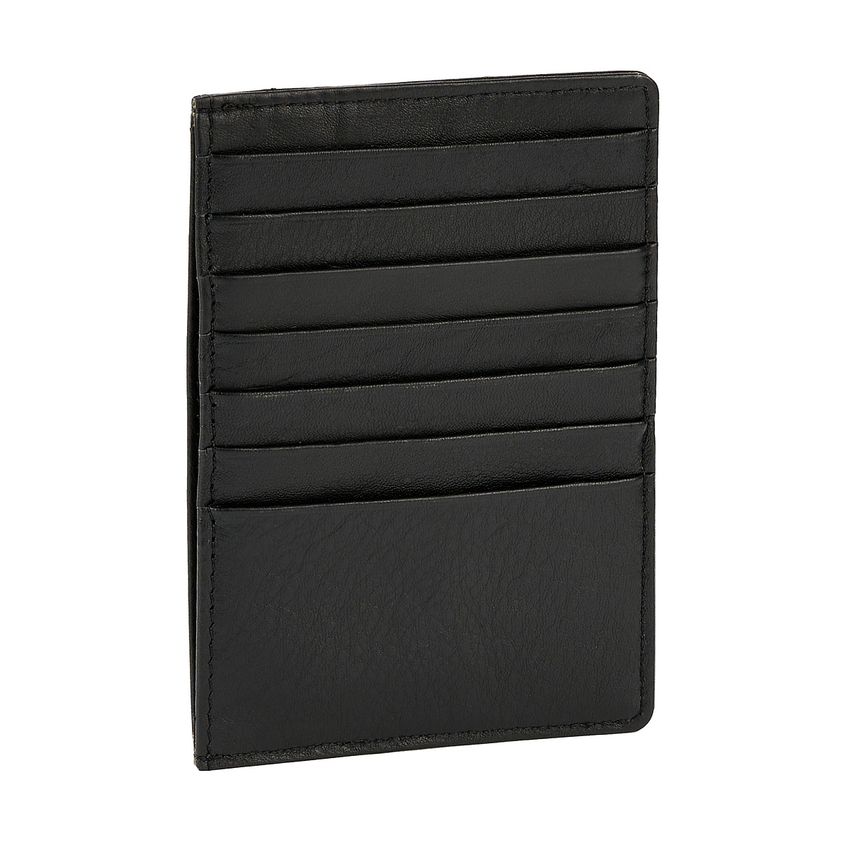 Кредитница Dr.Koffer из натуральной кожи черная