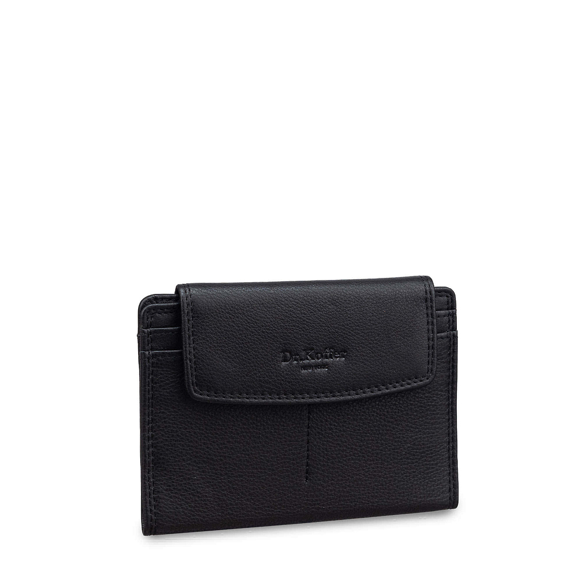 Портмоне из натуральной кожи черное