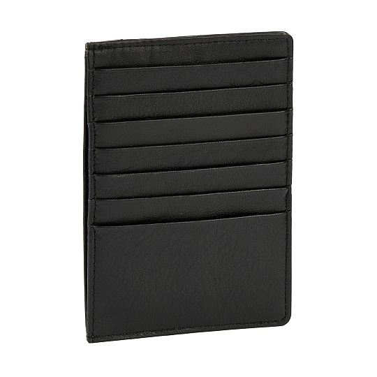 Кредитница Dr.Koffer из натуральной кожи черная