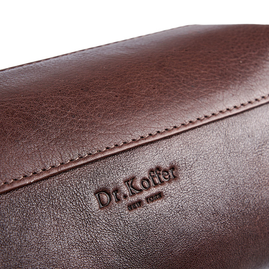 Несессер Dr.Koffer из натуральной кожи коричневый