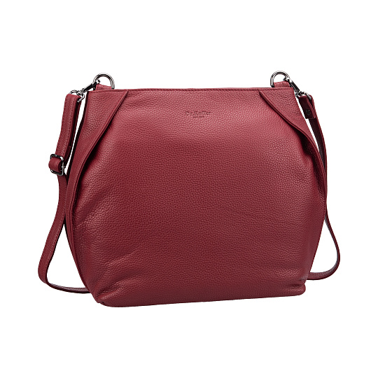 Женская сумка Dr.Koffer из натуральной кожи бордовая