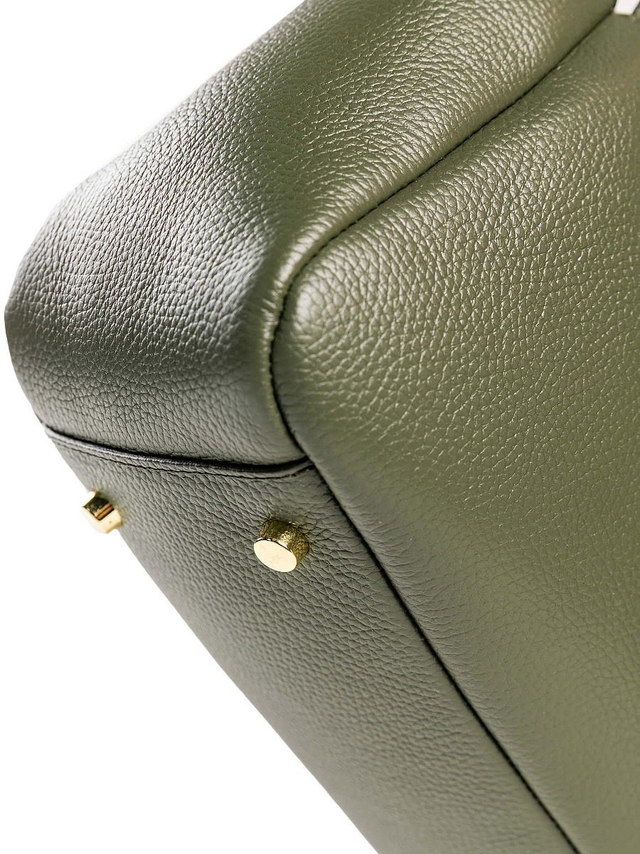 Женская сумка Dr. Koffer из натуральной кожи зеленая