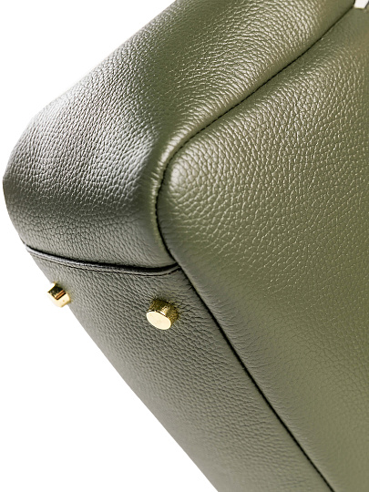 Женская сумка Dr. Koffer из натуральной кожи зеленая