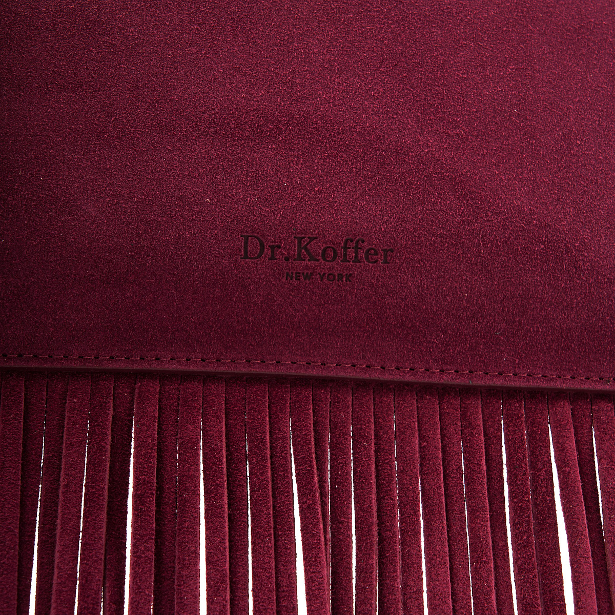 Женская сумка  Dr. Koffer из натуральной кожи бордовая