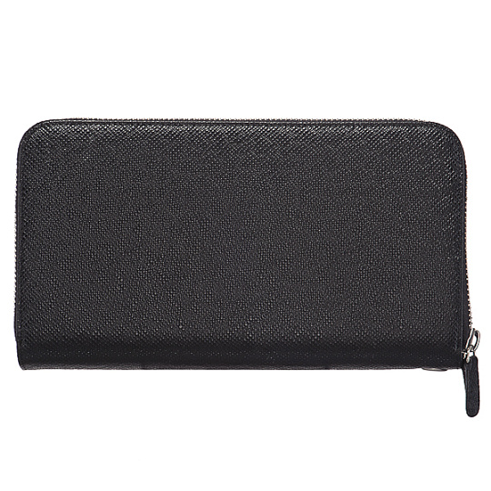 Женское кожаное портмоне черного цвета со съемной ручкой-петлей Dr.Koffer X510345-141-04