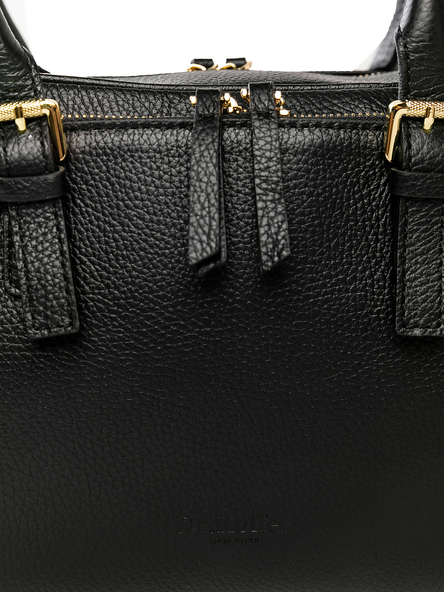 Женская сумка Dr. Koffer из натуральной кожи черная