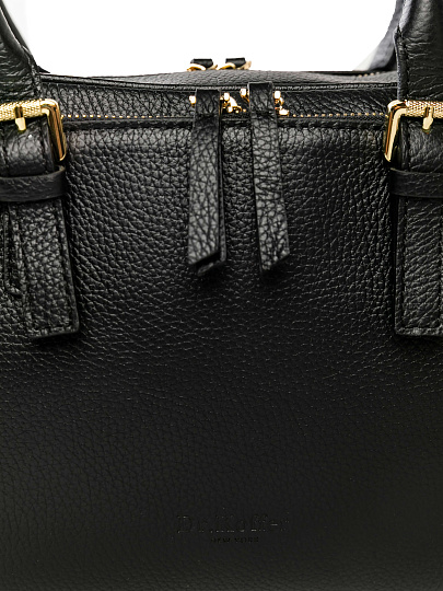 Женская сумка Dr. Koffer из натуральной кожи черная