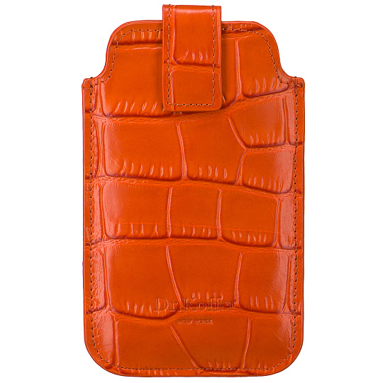 Чехол для телефона из натуральной кожи красный Dr.Koffer