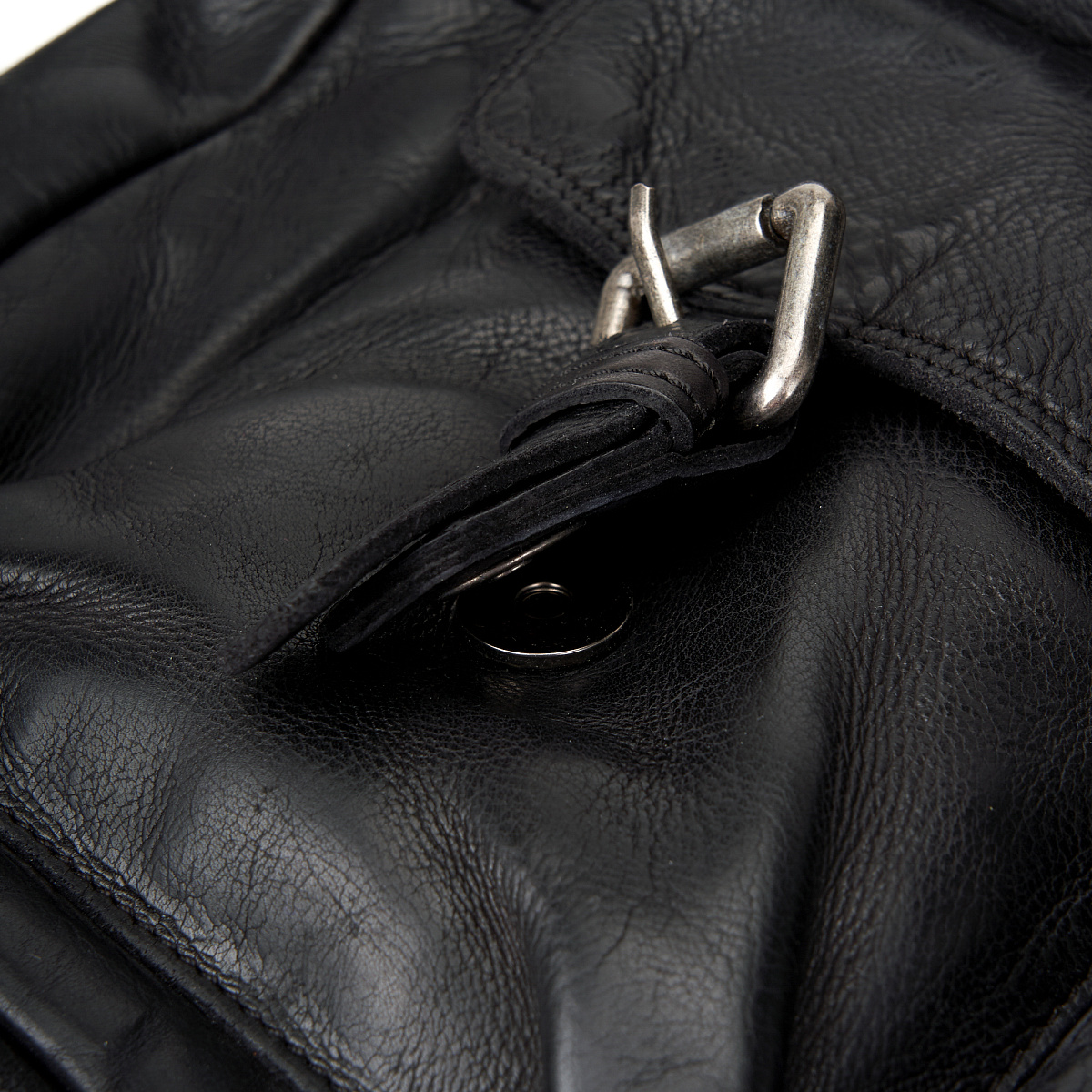 Деловая сумка Dr.Koffer из натуральной кожи черная