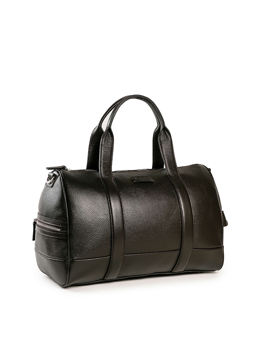 Дорожная сумка Dr. Koffer из натуральной кожи коричневая