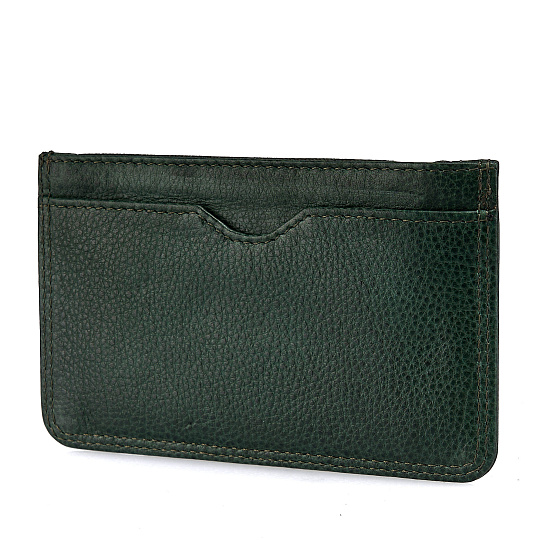 Кредитница Dr.Koffer из натуральной кожи зеленая