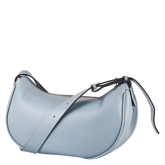 Женская сумка Dr. Koffer из натуральной кожи голубая
