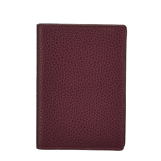 Обложка для паспорта Dr.Koffer из натуральной кожи бордо