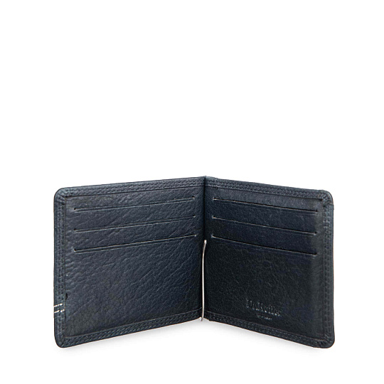 Зажим для денег Dr.Koffer из натуральной кожи синий