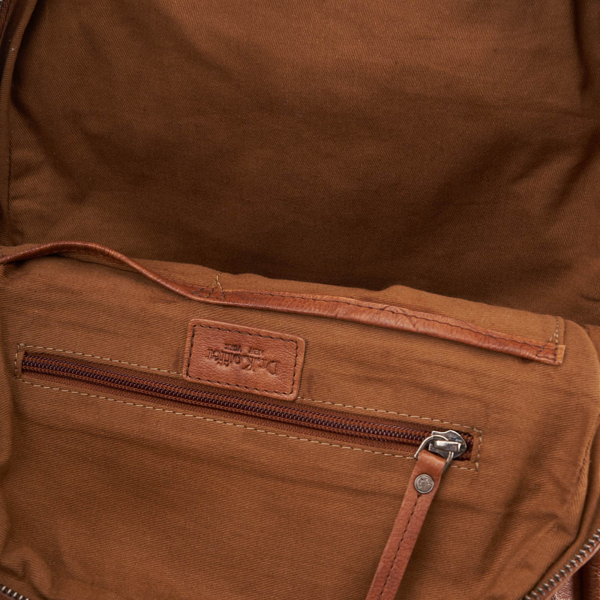 Рюкзак Dr.Koffer из натуральной кожи светло-коричневый