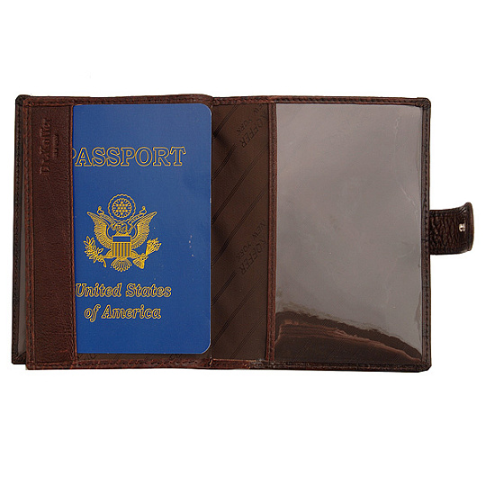 Обложка для паспорта/автодок из натуральной кожи Dr. Koffer