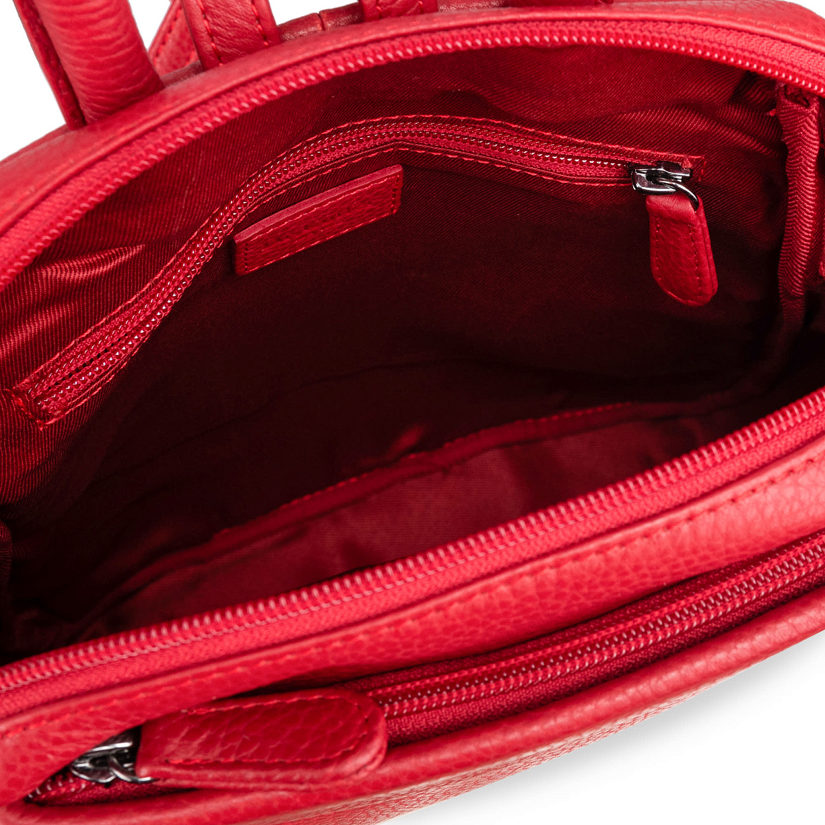 Рюкзак Dr.Koffer из натуральной кожи красный