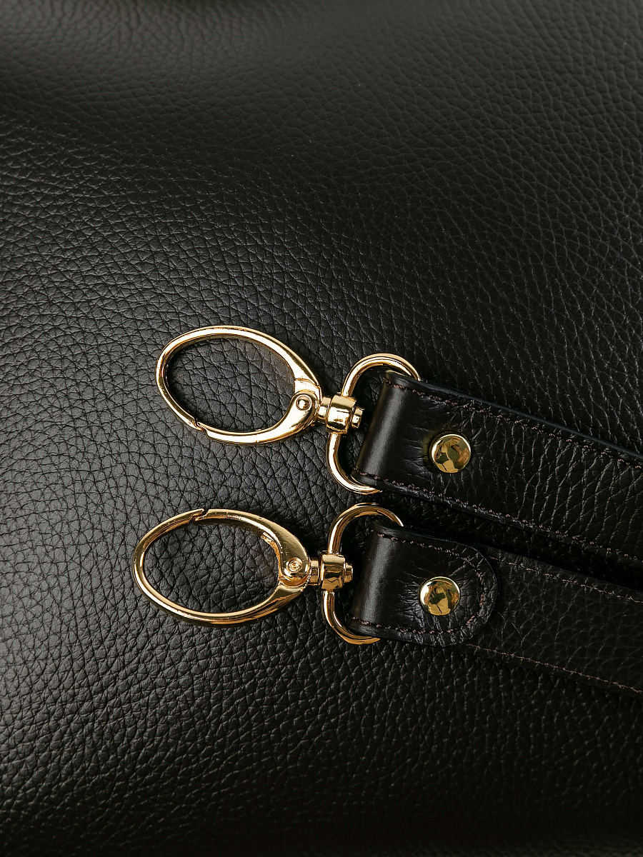 Женская сумка Dr.Koffer из натуральной кожи темно-коричневая