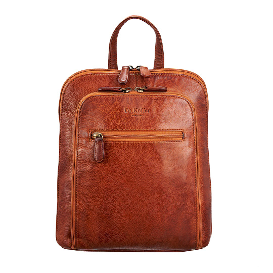 Рюкзак Dr.Koffer из натуральной кожи коричневый