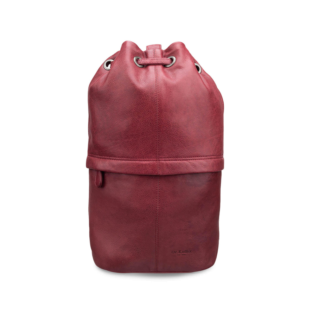 Рюкзак Dr.Koffer из натуральной кожи бордовый