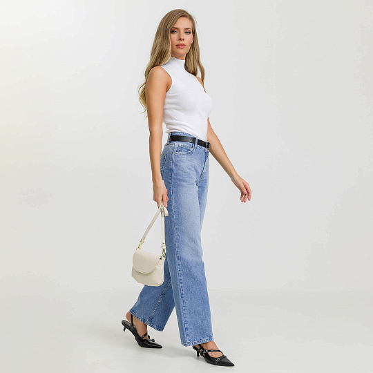 Женская сумка Dr. Koffer из натуральной кожи белая