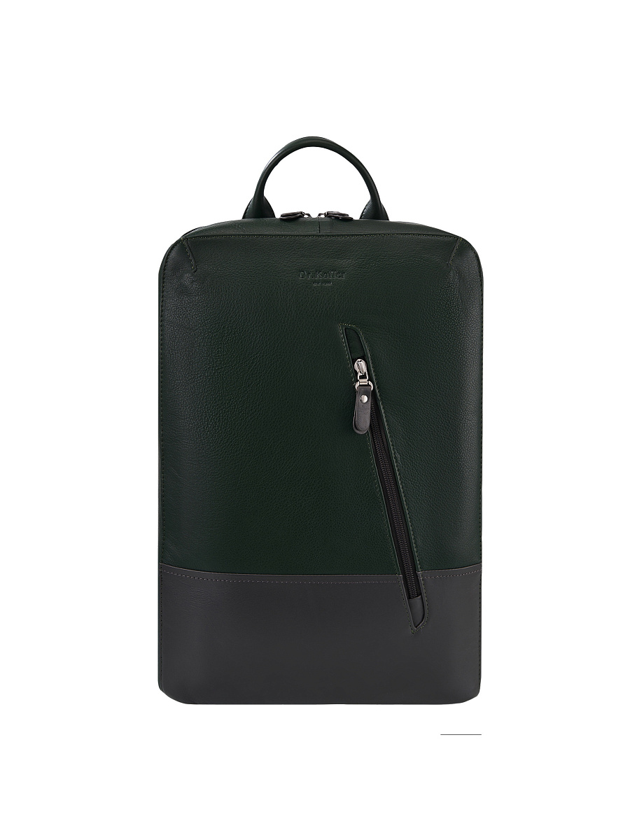 Рюкзак Dr.Koffer из натуральной кожи зеленый
