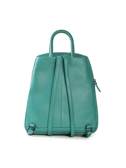 Рюкзак Dr.Koffer из натуральной кожи голубой